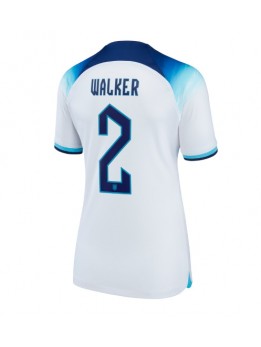 Ženski Nogometna dresi replika Anglija Kyle Walker #2 Domači SP 2022 Kratek rokav
